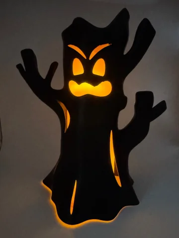 Monster Halloween Tree Light - 3D Printed