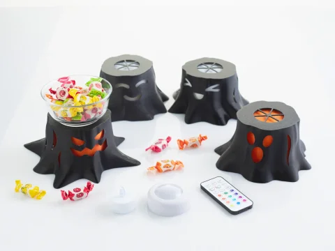 Monster Tree Stump Light - 3D Printed