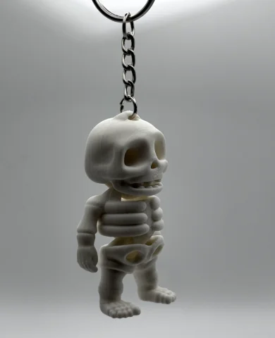 Skeleton Key Chain / Bag Pendant - Halloween