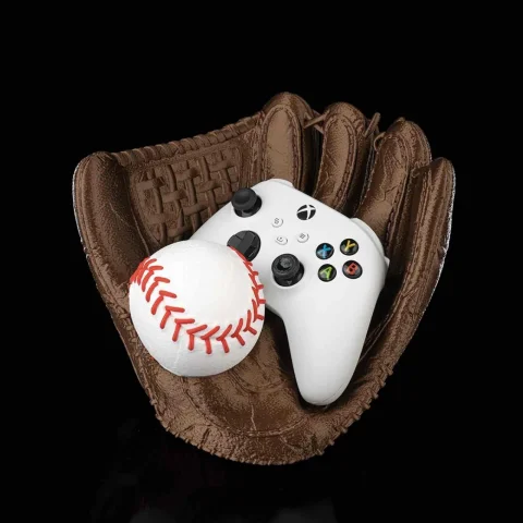 Baseball Glove Controller Stand - 3D Printed