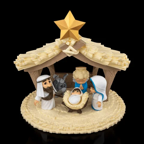 Starry Hut - Nativity Scene / Nativity Figures - 3D Printed