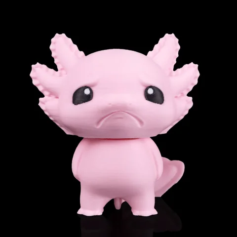 Gloomy Axolotl - KeyChain / Desk Pet - 3D Printed