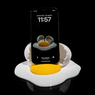 Sunny Side Up Egg Phone Holder - 3D Printed