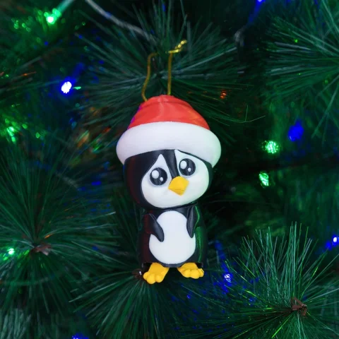 Flipper, the Penguin Christmas Ornament x3 - 3D Printed