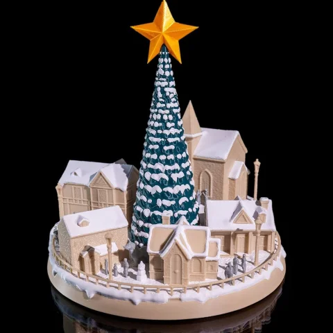 Snowy Christmas Village - 3D Printed