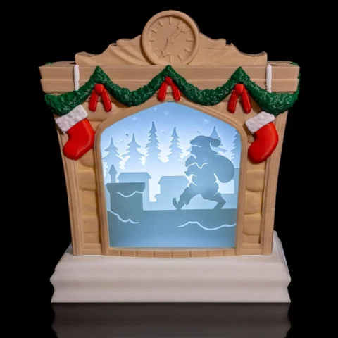 Cozy Fireplace Night Light - 3D Printed